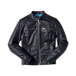 Joe Browns Klassische Bikerjacke Gesteppte Lederärmel  