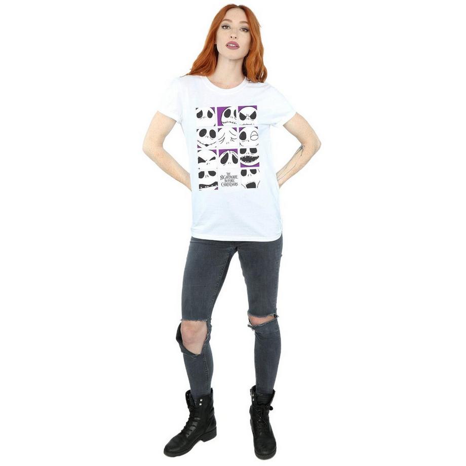Disney Nightmare Before Christmas Many Faces Of Jack T-Shirt  