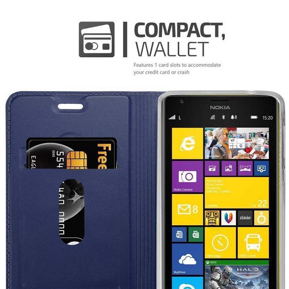 Cadorabo  Hülle für Nokia Lumia 1520 Magnetverschluss, Kartenfach 