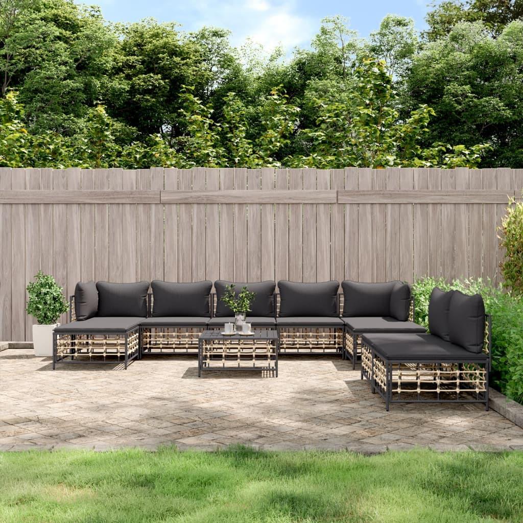 VidaXL Garten lounge set poly-rattan  