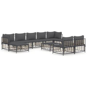 Garten lounge set poly-rattan