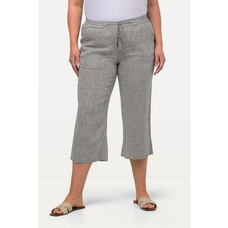 Ulla Popken 7/8 Leinenhose Elastischer Bund  
