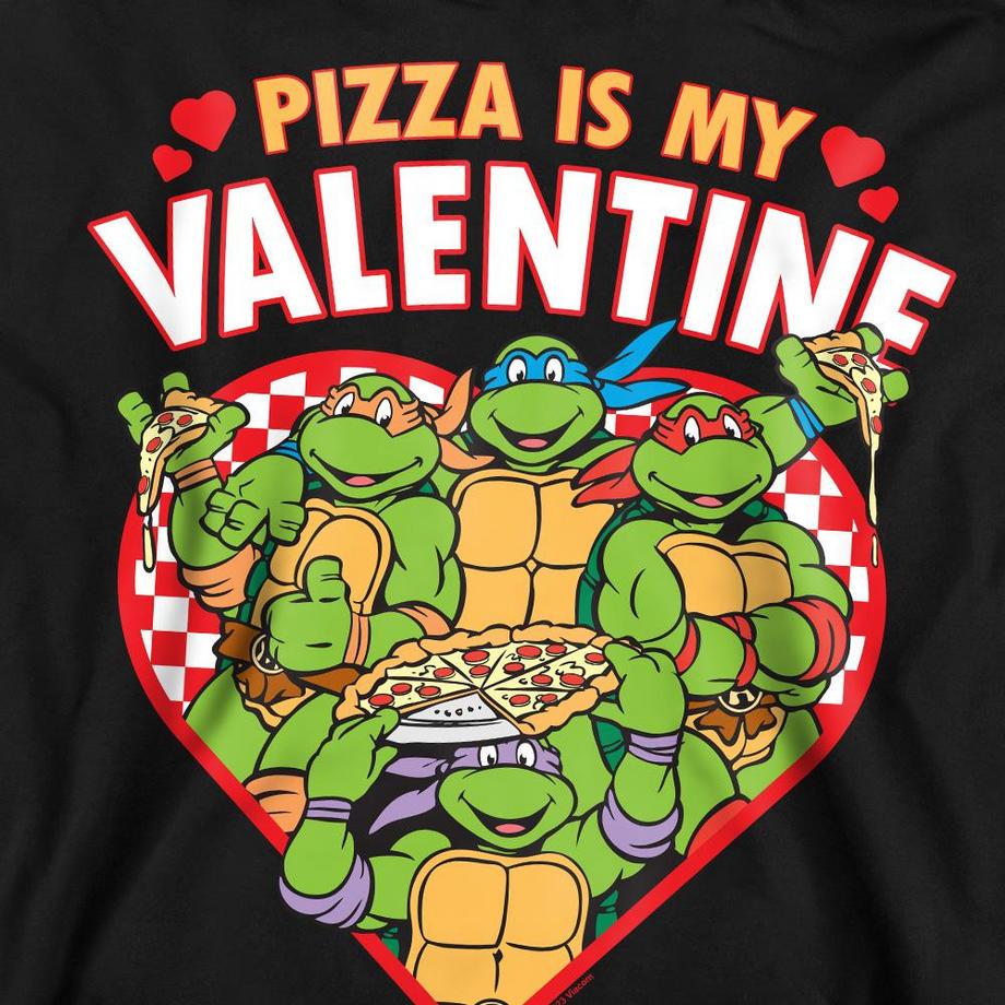 TEENAGE MUTANT NINJA TURTLE Sweatshirt Pizza Is My Valentine  