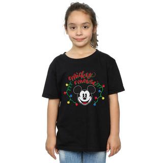 Disney  Mickey Mouse Christmas Light Bulbs TShirt 