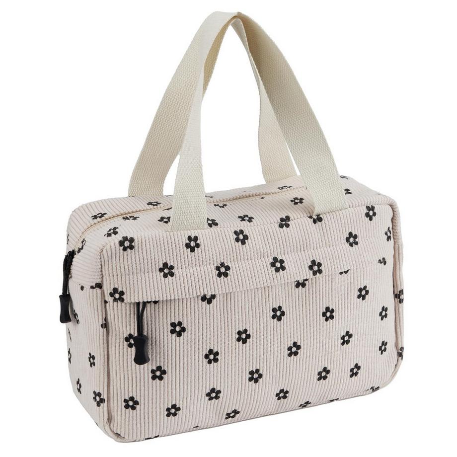 Only-bags.store Grande Trousse de Toilette en Velours Côtelé  