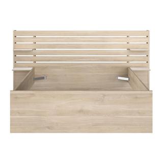 Vente-unique Bett mit Stauraum - 140 x 190/200 cm - Holzfarben - TENALIA II  