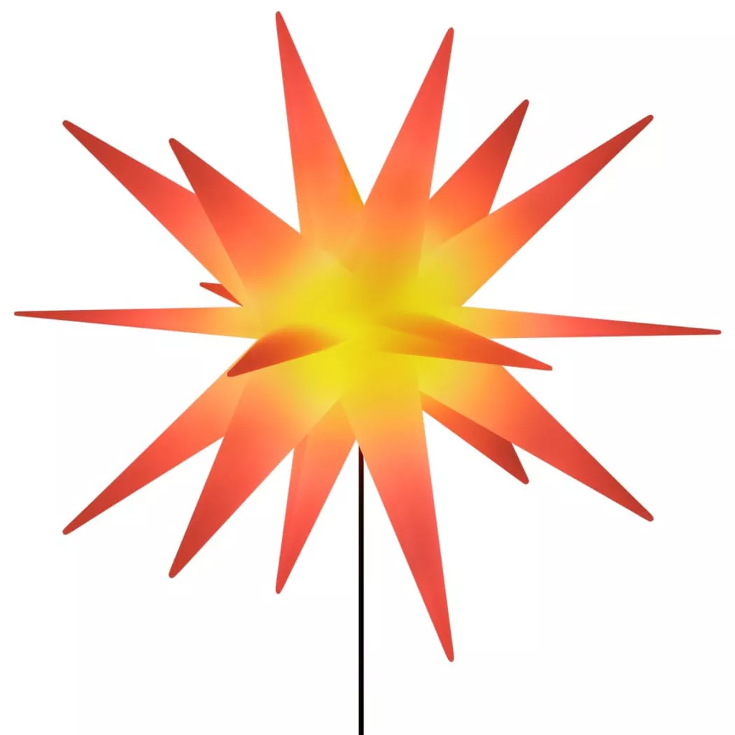 VidaXL - Lumière de noël, One Size, Rouge Bariolé