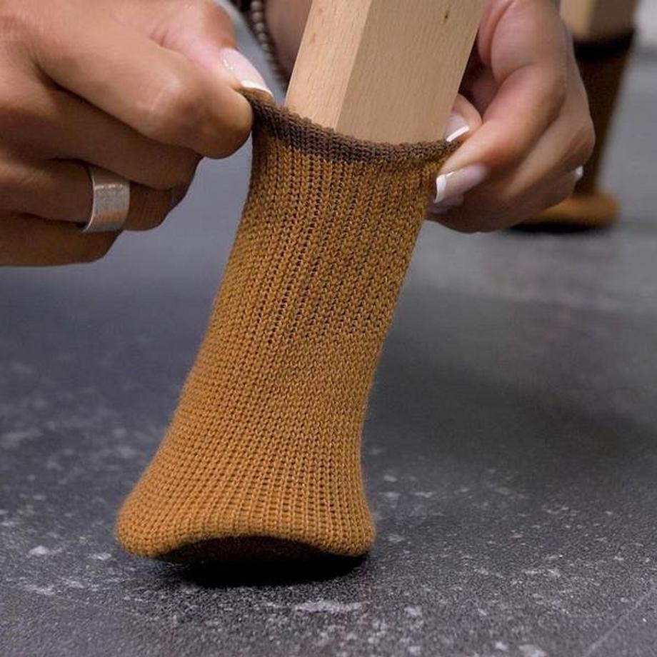 Northio  4x Stuhlsocken - Braun 