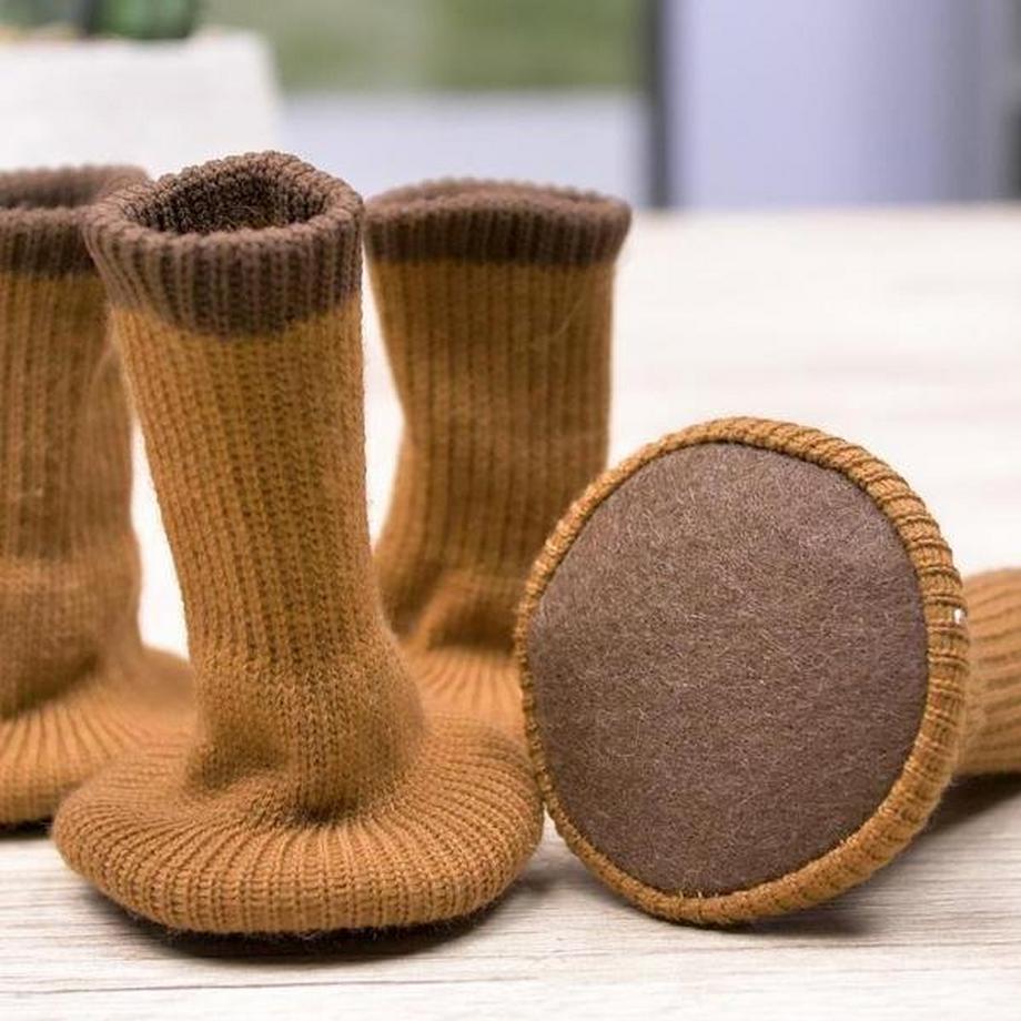 Northio  4x Stuhlsocken - Braun 