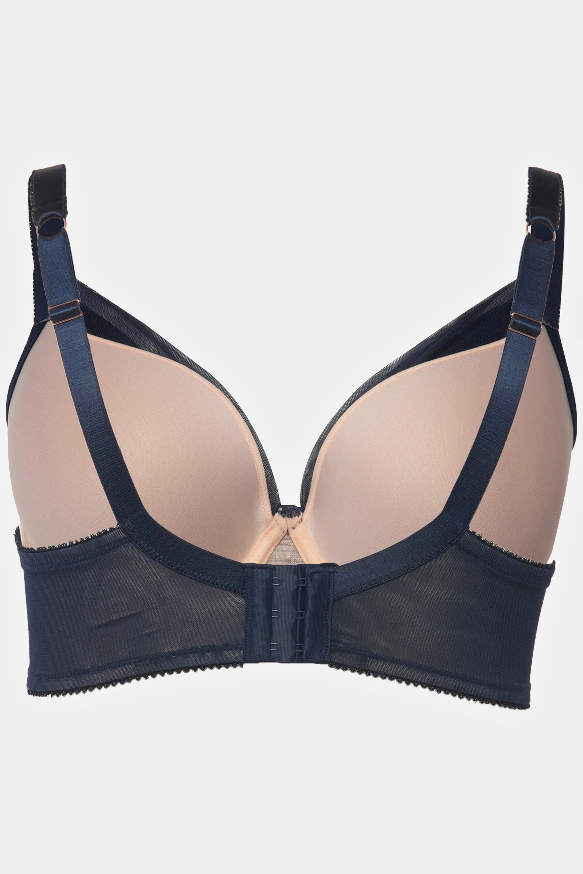 Ulla Popken  Reggiseno con ferretto, coppe morbide e pizzo, coppa B-E 