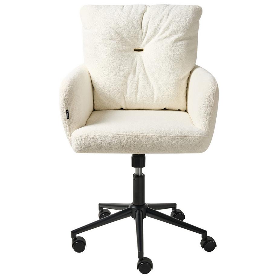 Beliani Chaise de bureau en Bouclé  ALPINE  