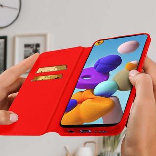 Avizar  Étui Samsung Galaxy A21s Folio Rouge 