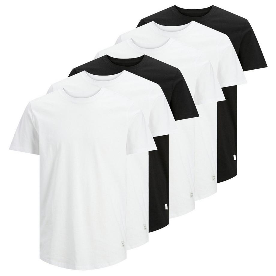 T-Shirt  6er Pack Bequem sitzend-JJENOA TEE 6PK