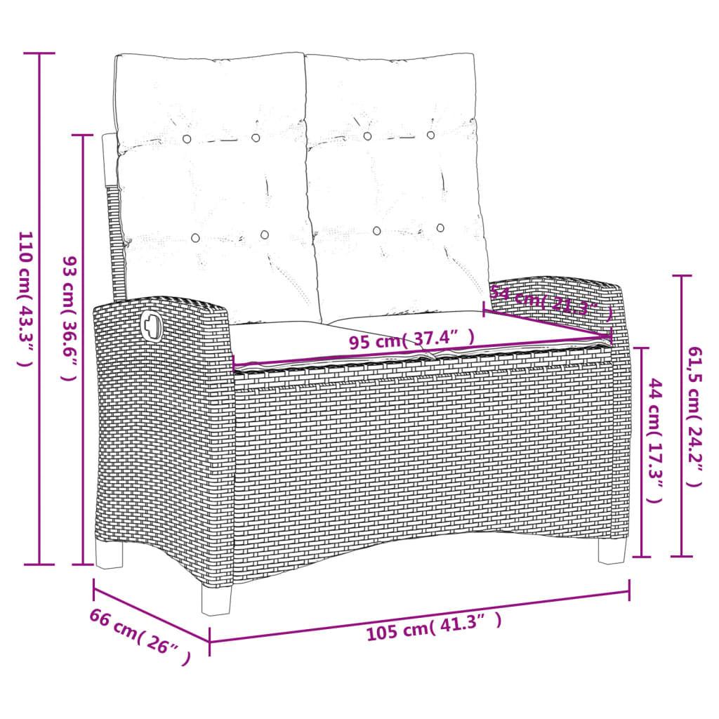 VidaXL set da pranzo da giardino Polirattan  