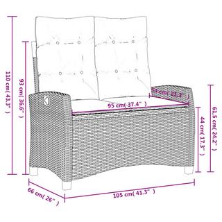 VidaXL set da pranzo da giardino Polirattan  