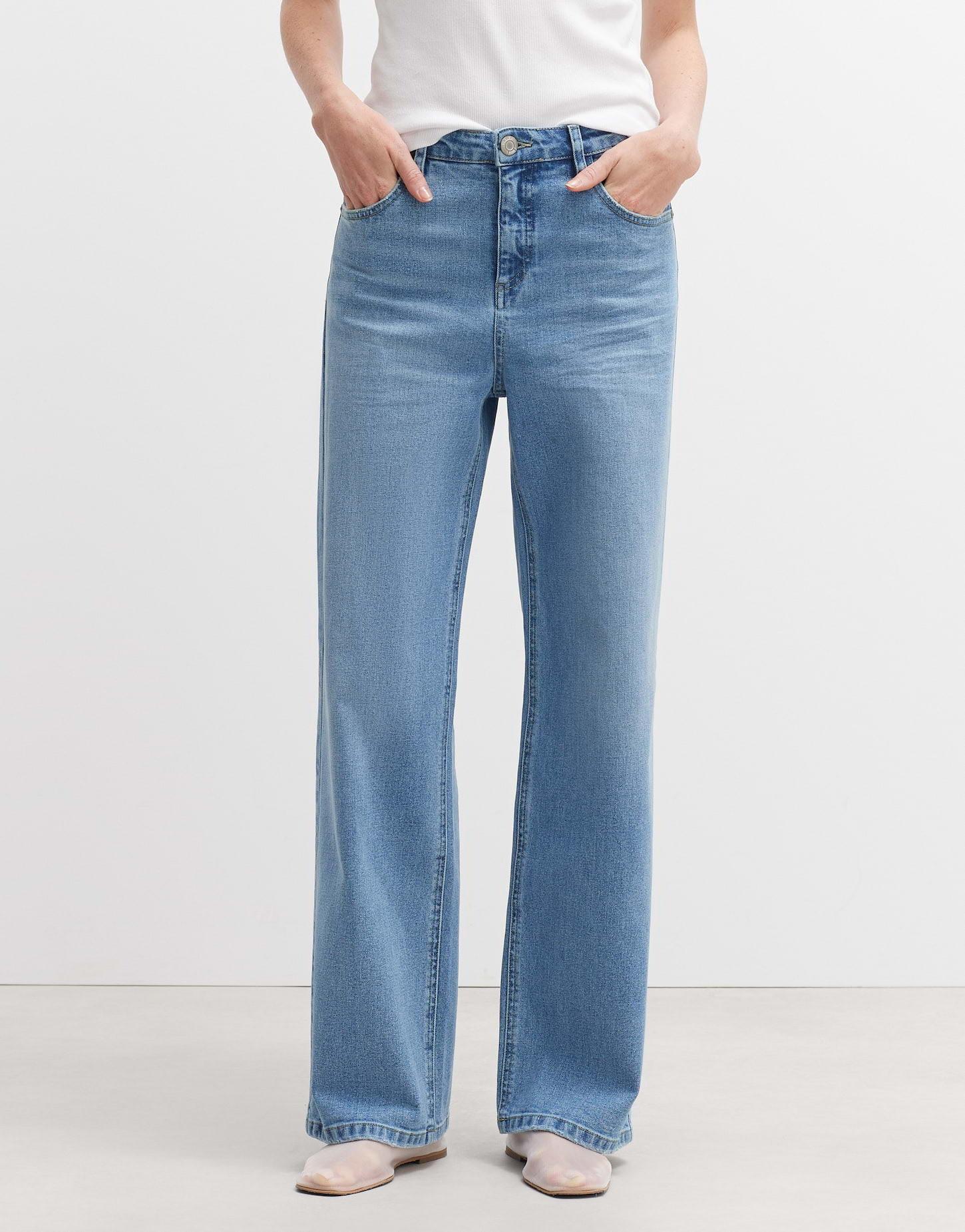 OPUS  Wide Leg Jeans Marli gerader Schnitt 