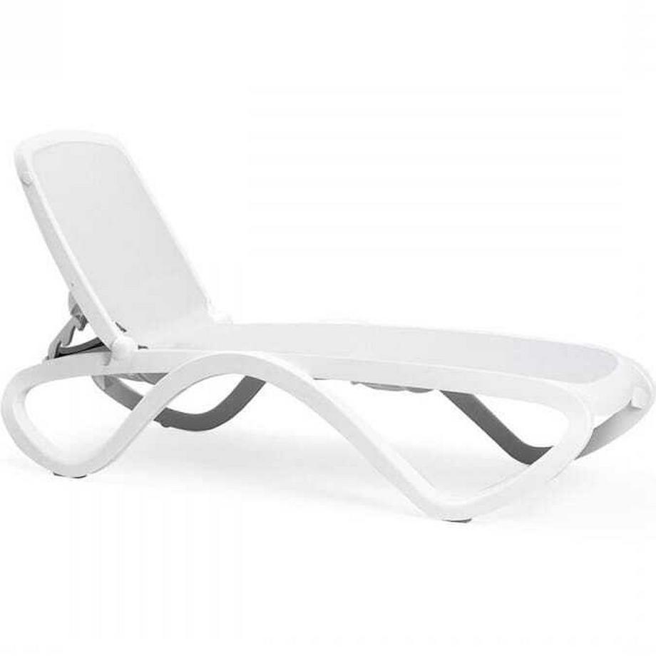 Chaise longue de jardin Omega blanc