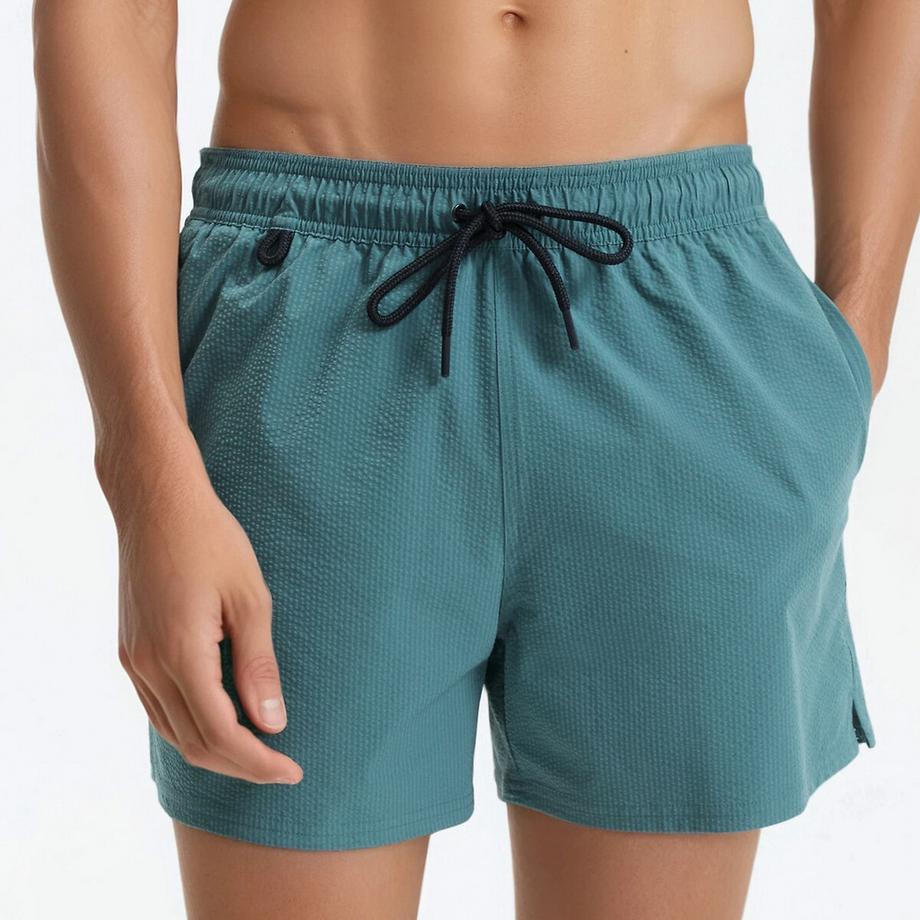 Seersucker-Badeshorts