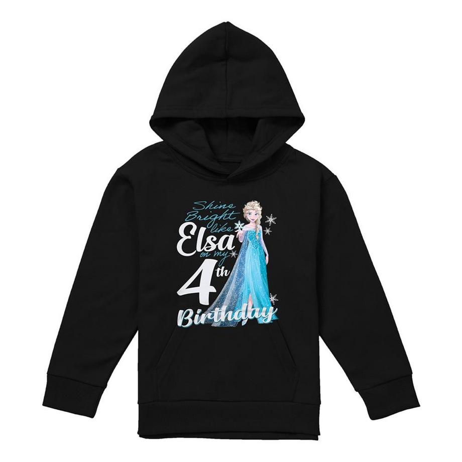 Bright Like Elsa Felpa Con Cappuccio 4° Compleanno