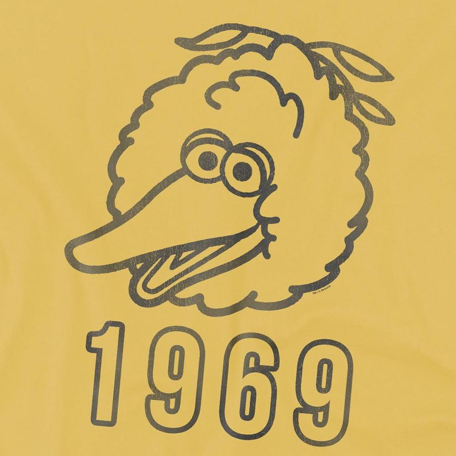 Sesame Street  1969 Maglietta Big Bird 