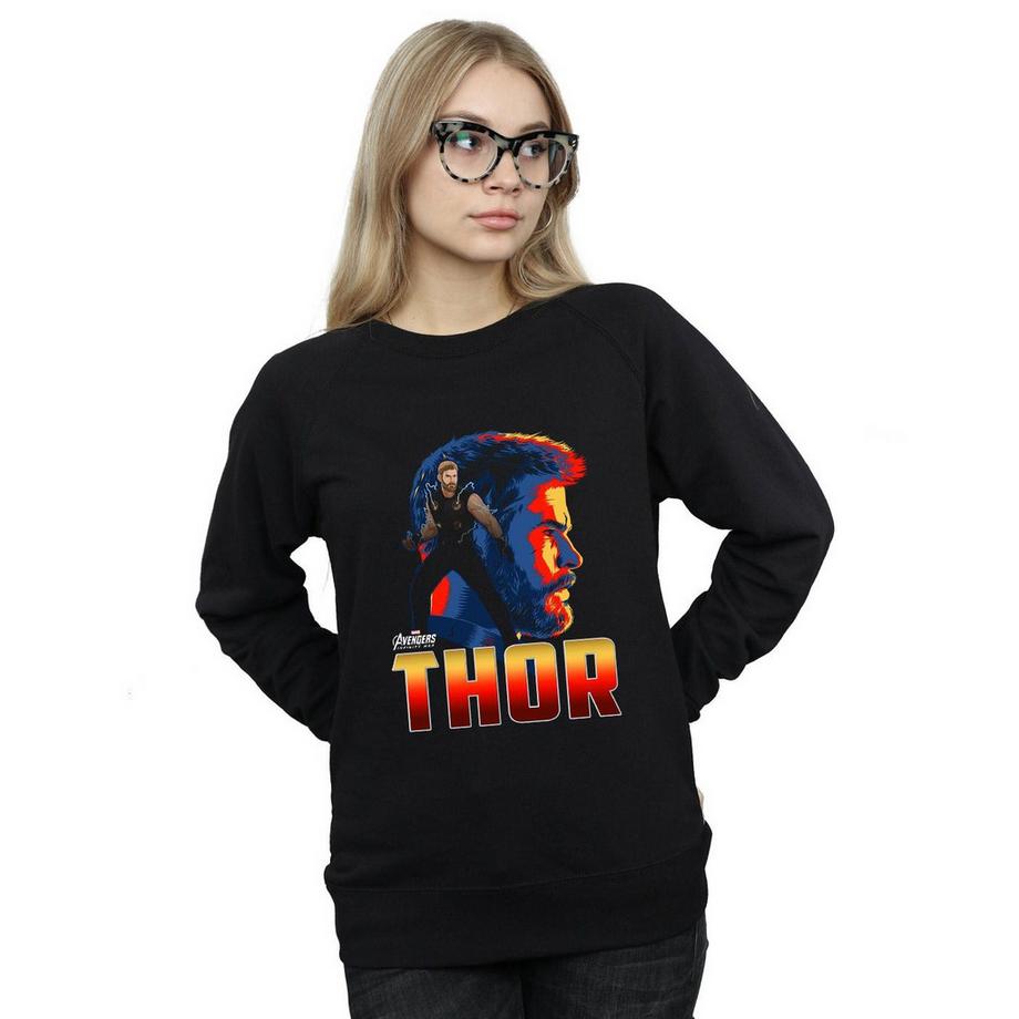 MARVEL Avengers Infinity War Thor Grafikdruck Sweatshirt  