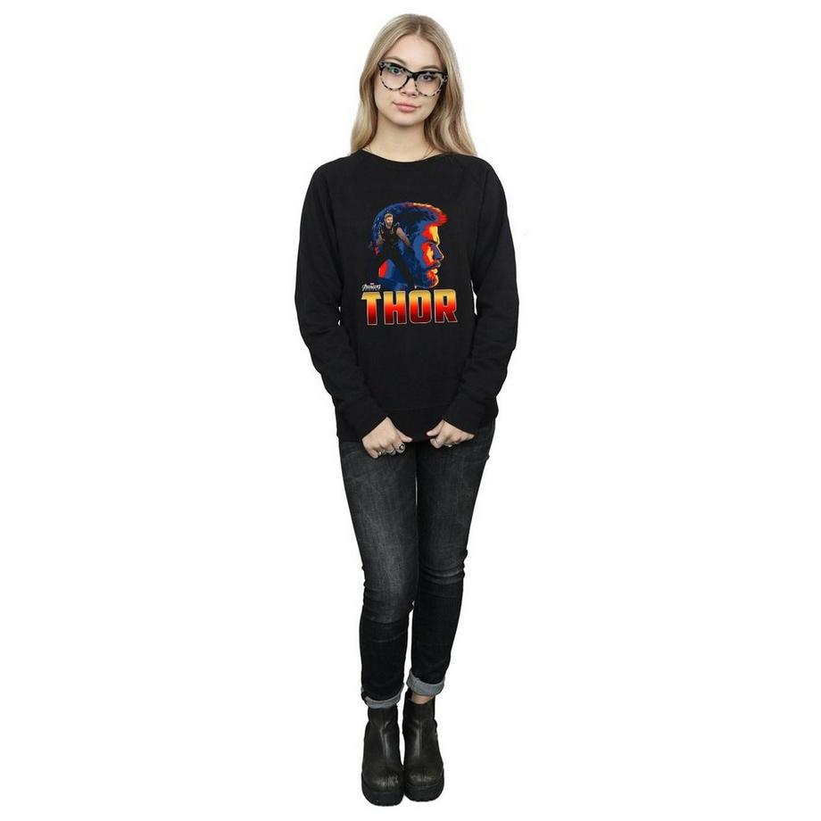 MARVEL Avengers Infinity War Thor Grafikdruck Sweatshirt  