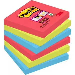 POST-IT Z-Notes Jewel Pop 76x76mm R3306SSJP 3-farbig ass., 6x90 Blatt