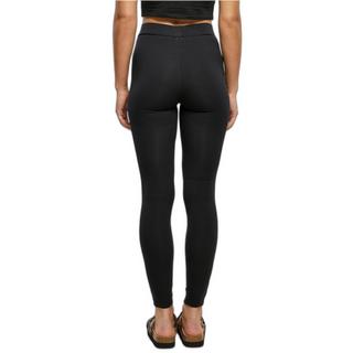 URBAN CLASSICS  legging intarsiato con pizzo femminile all'uncinetto 