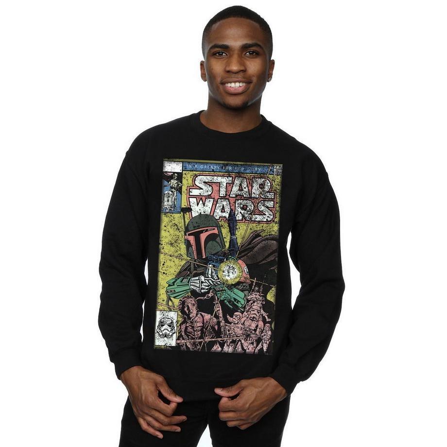 STAR WARS Star Wars Boba Fett Comic Cover Sweatshirt Slim Fit  