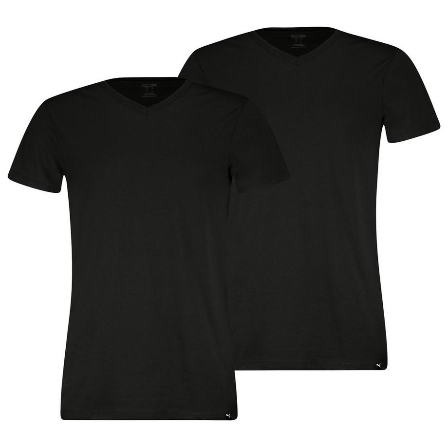 Maglietta Uomini Confezione da 2 Vestibilità confortevole-V-Neck Tee 2P