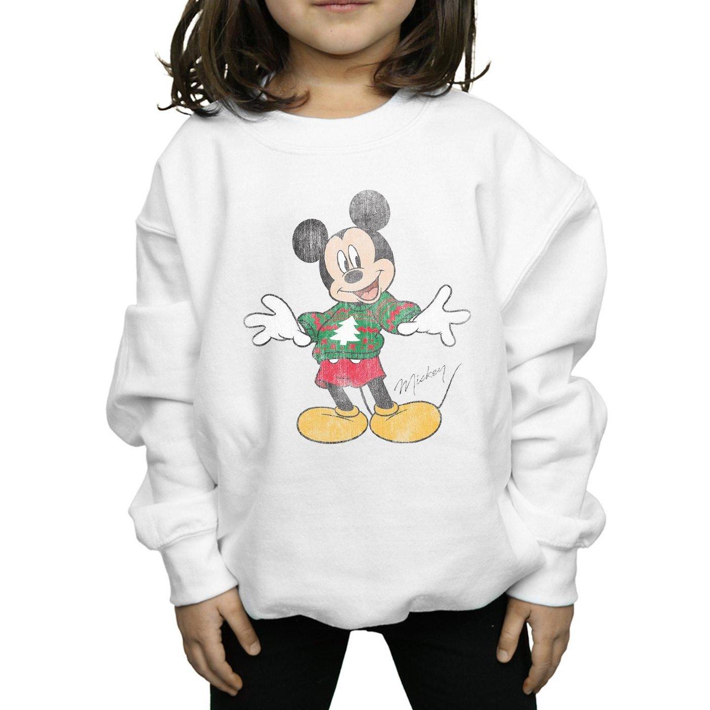 Disney  Mickey Mouse Christmas Jumper Sweatshirt 