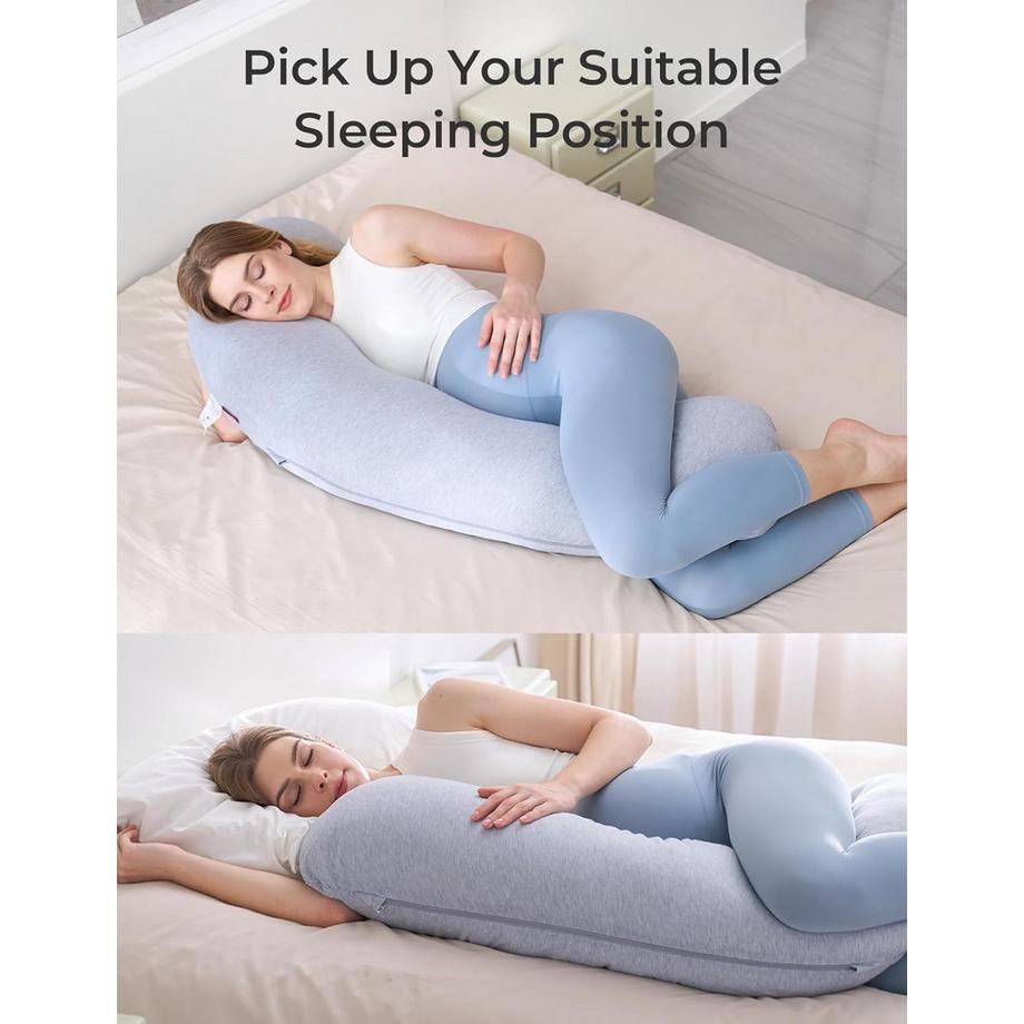 Momcozy Coussin de grossesse en forme de J  