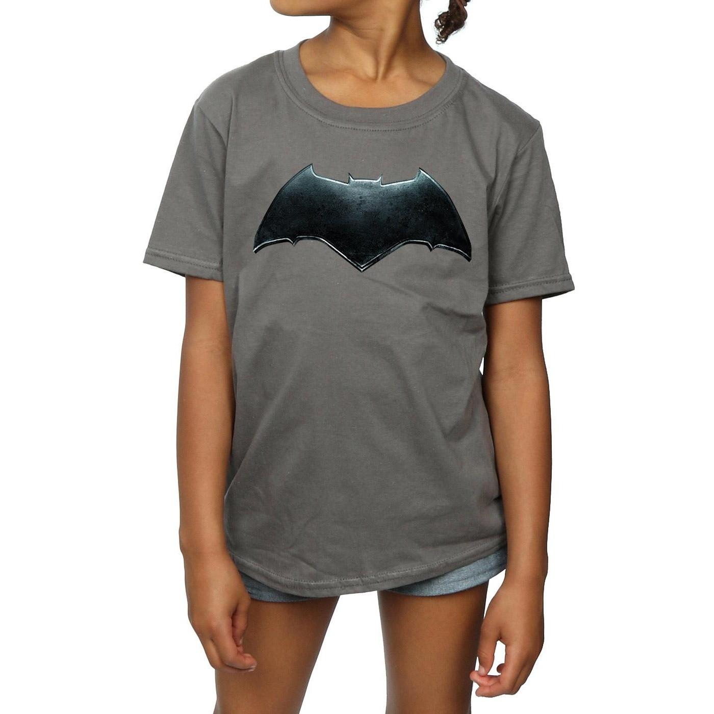 DC COMICS  Justice League Movie Batman Emblem TShirt 