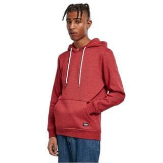 URBAN CLASSICS Basic Melange Kapuzenpullover  