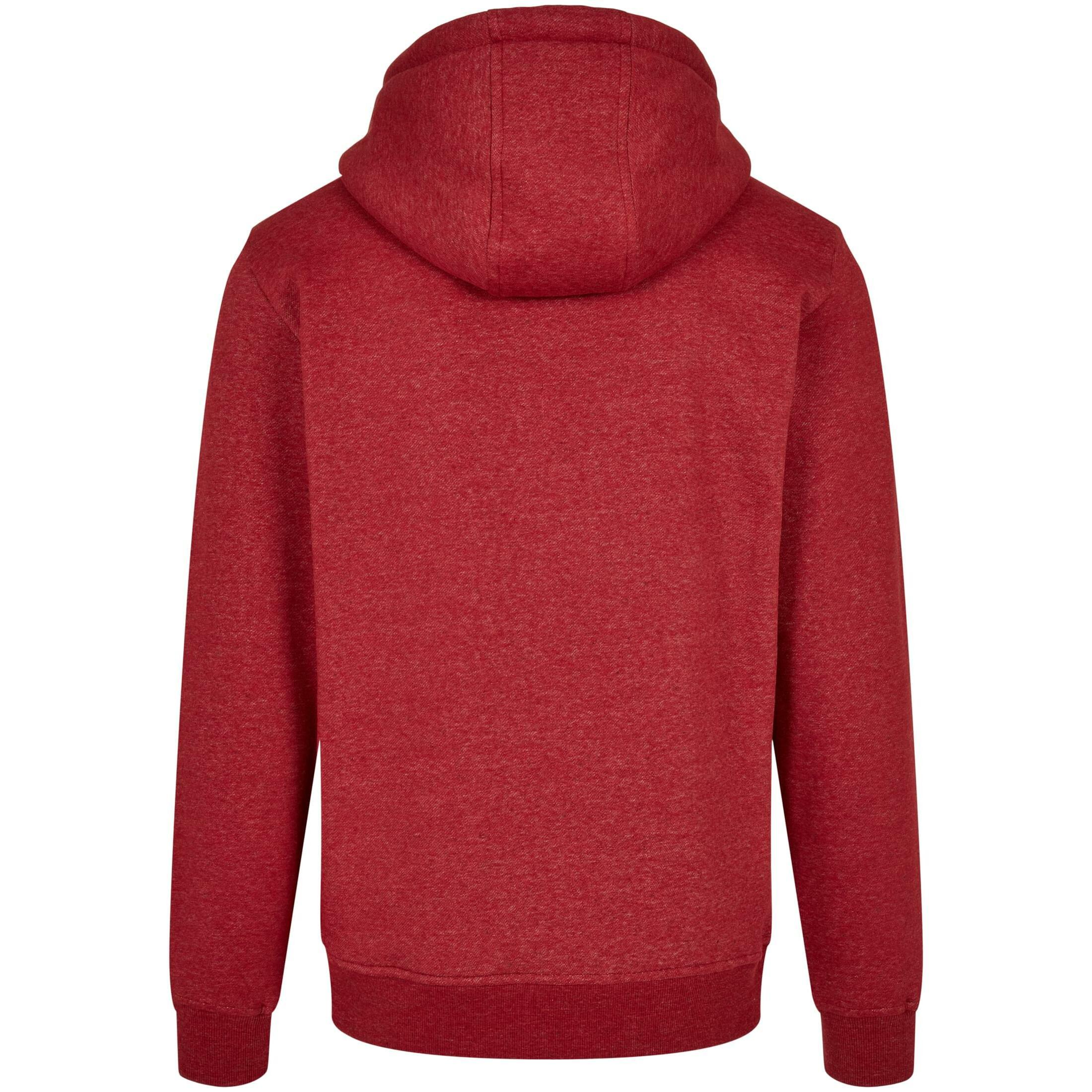 URBAN CLASSICS Basic Melange Kapuzenpullover  