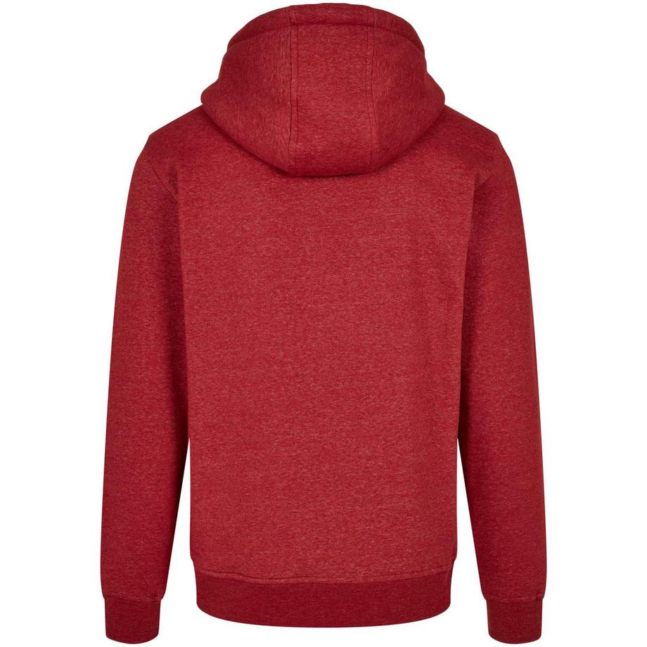 URBAN CLASSICS Basic Melange Kapuzenpullover  