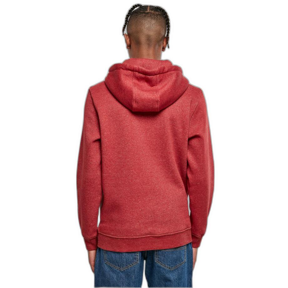 URBAN CLASSICS Basic Melange Kapuzenpullover  