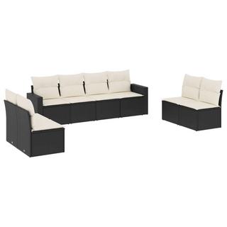 VidaXL set divano da giardino Polirattan  