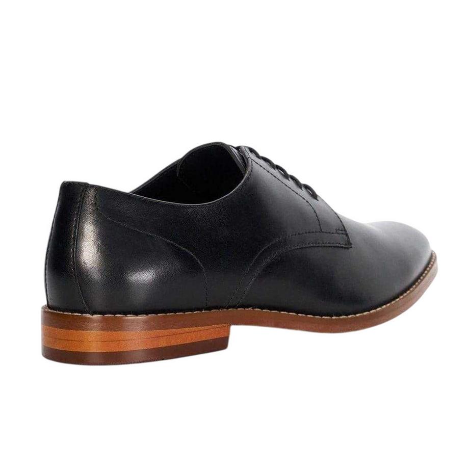 Dune London Derbies Solomon en cuir à lacets avec talon empilé  