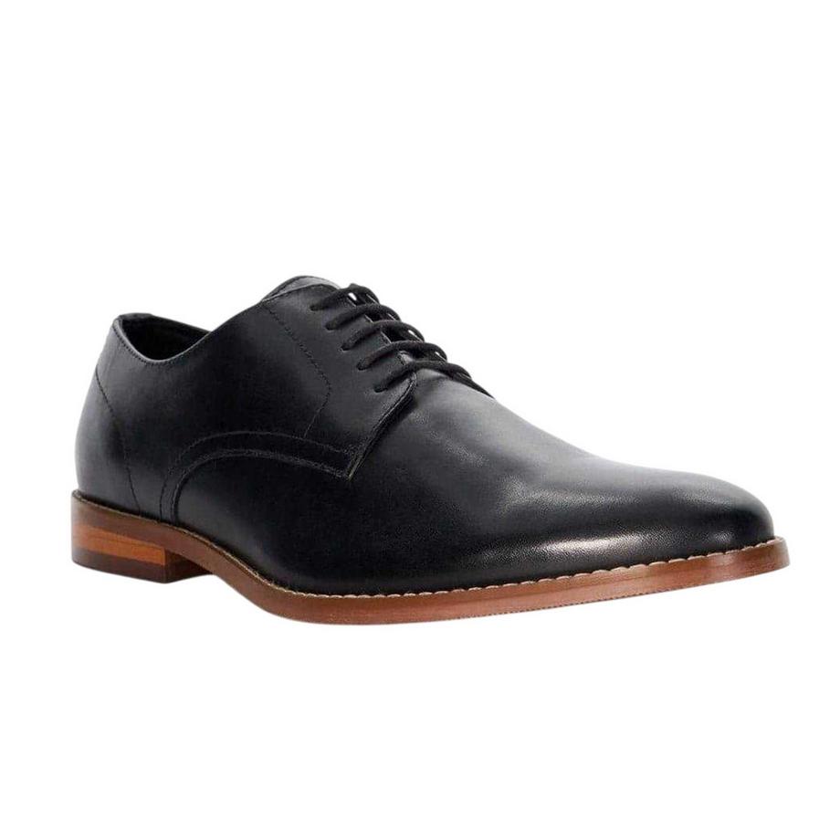 Dune London Derbies Solomon en cuir à lacets avec talon empilé  