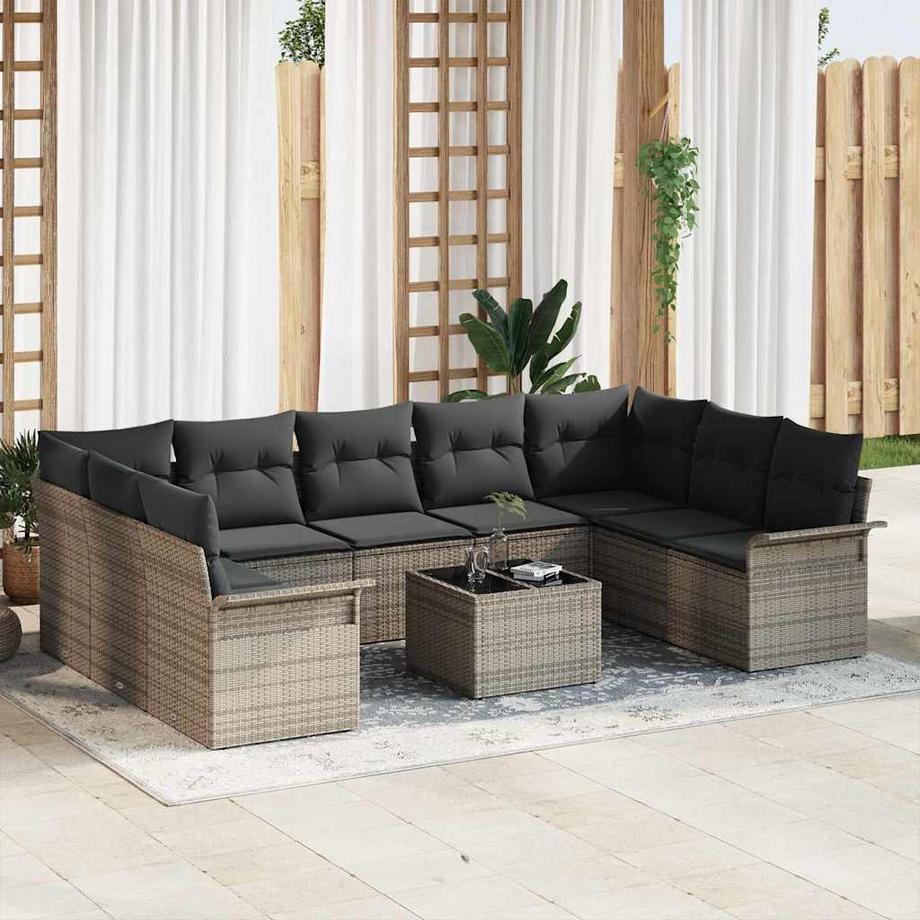 VidaXL Gartensofa-set poly-rattan  