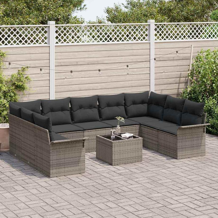 VidaXL Gartensofa-set poly-rattan  