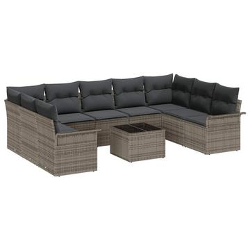 Gartensofa-set poly-rattan