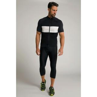 JP1880  Fahrrad 3/4-Trägerhose, Bikewear, Polsterung, eng anliegend 