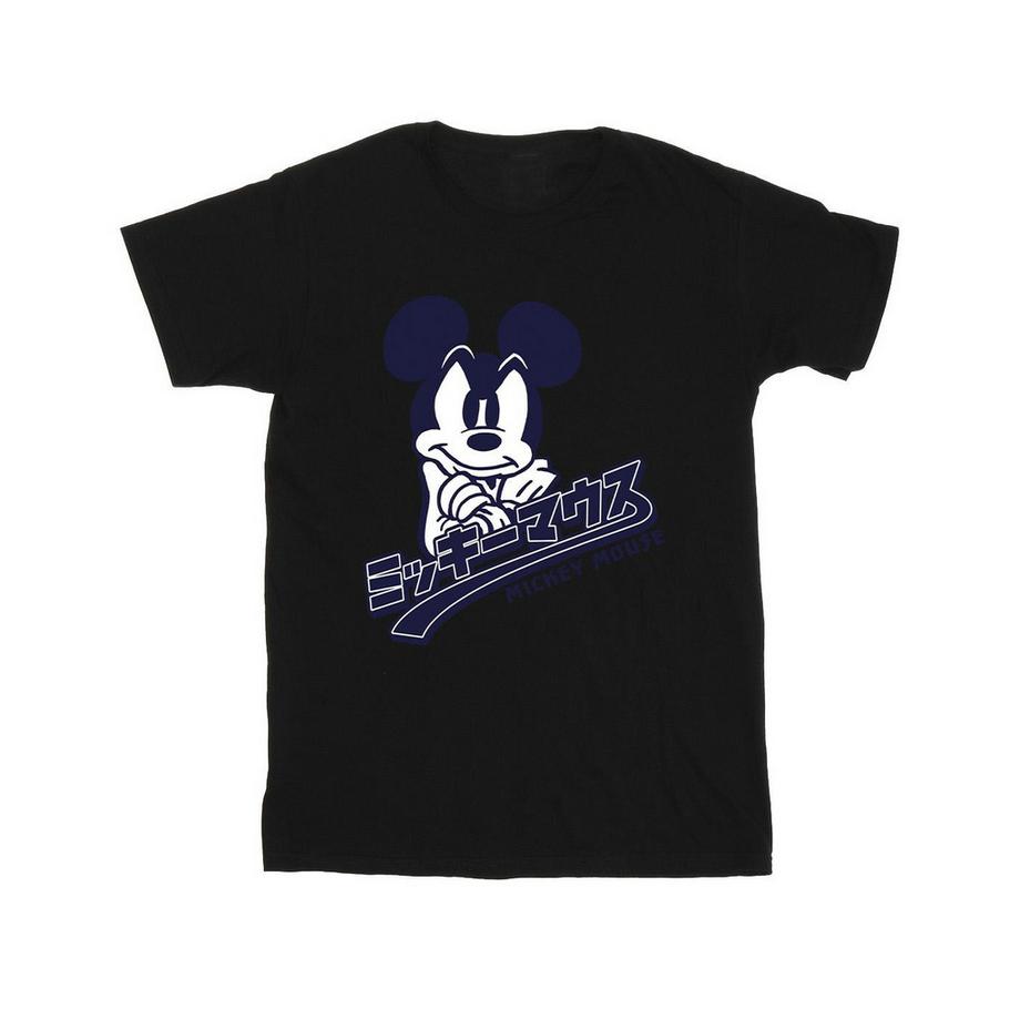 Disney Mickey Mouse T-Shirt Scritta Giapponese  