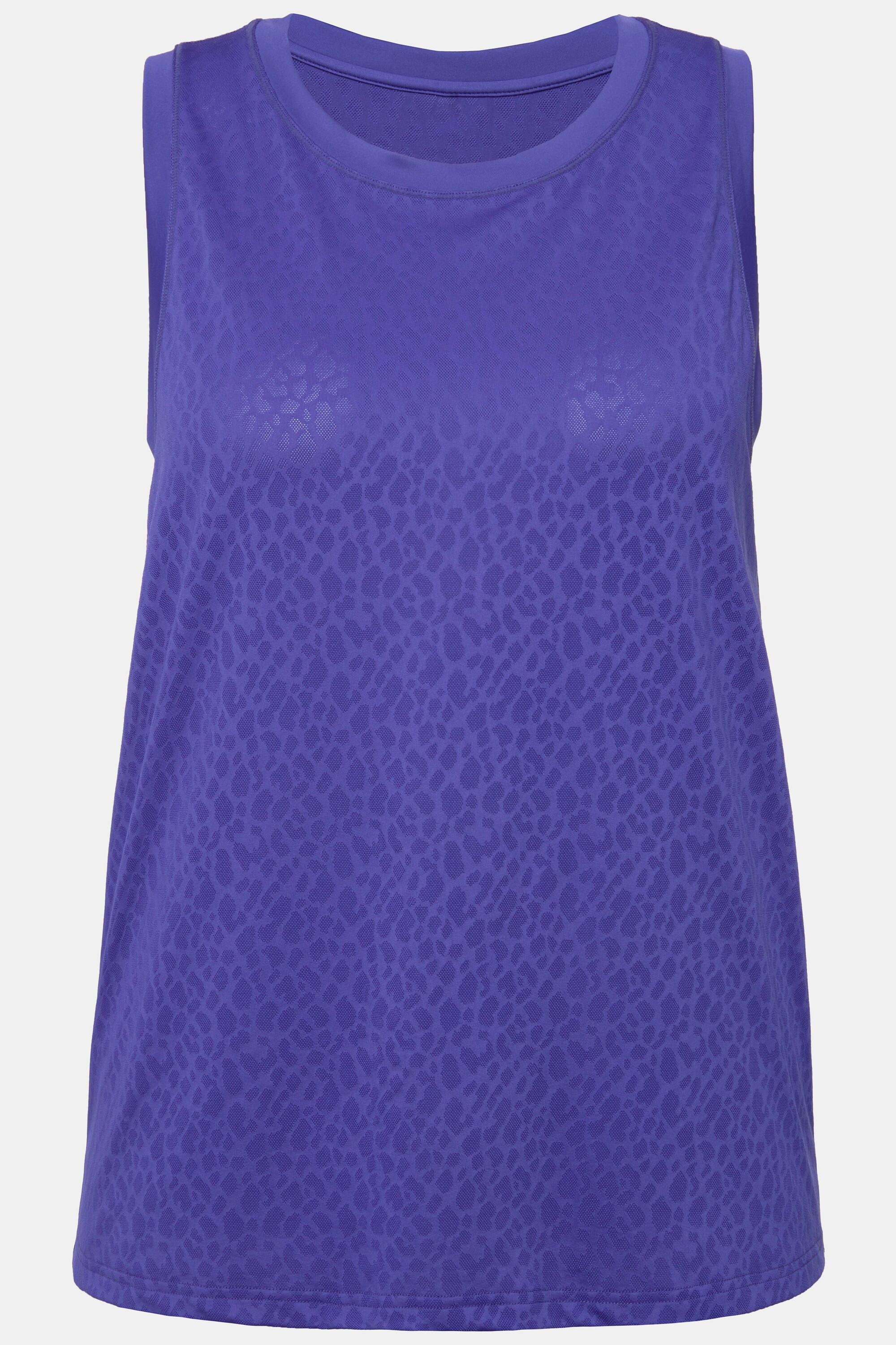 Studio Untold  Top, Leo-Ausbrenner, Rundhals, Racerback 