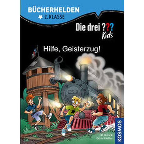 Die drei ??? Kids, Bücherhelden 2. Klasse, Hilfe, Geisterzug! Blanck, Ulf; Pfeiffer, Boris; Saße, Jan (Illustrationen) Copertina rigida 