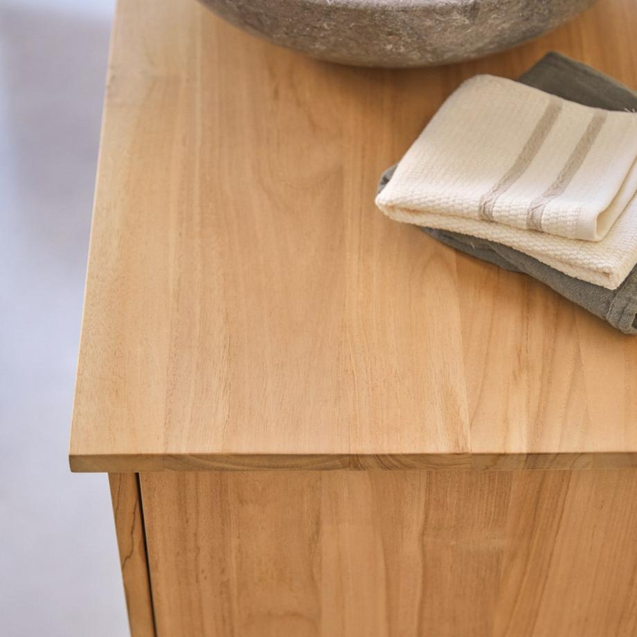 Tikamoon Meuble sous vasque en teck massif 165 cm Soho  