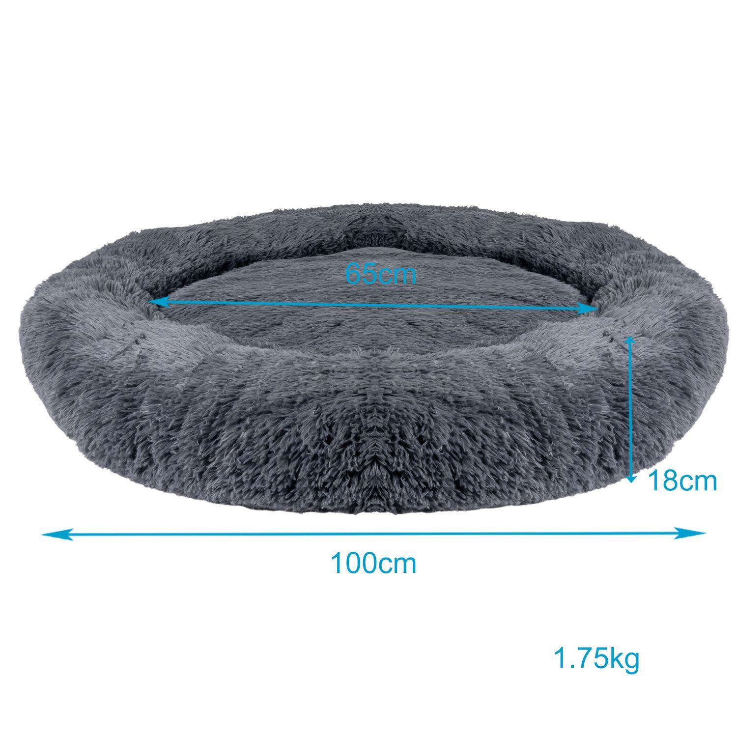 Intirilife  flauschiges Plüsch Haustierbett 