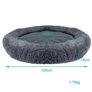 Intirilife  flauschiges Plüsch Haustierbett 